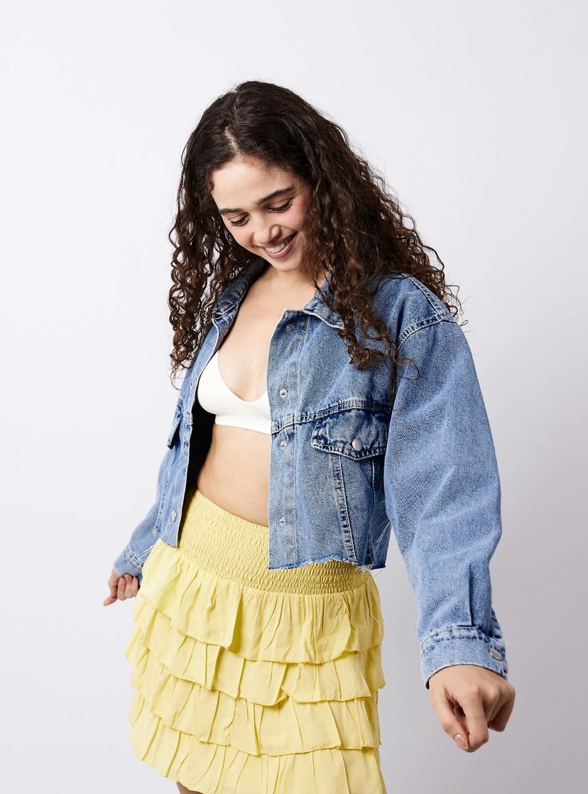 Denim Crest Jacket Dark Blue