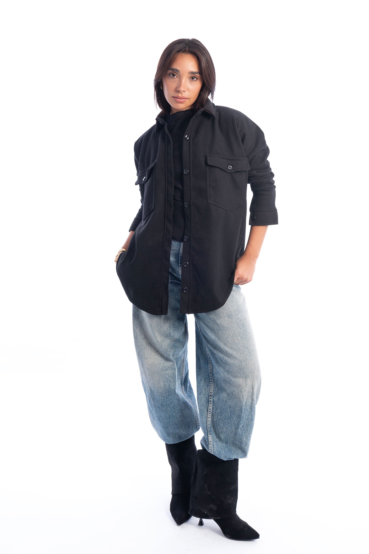 Woolen Shirt Jacket